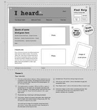 Theme 2 wireframe: index page