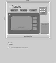 Theme 1 wireframe: Video page